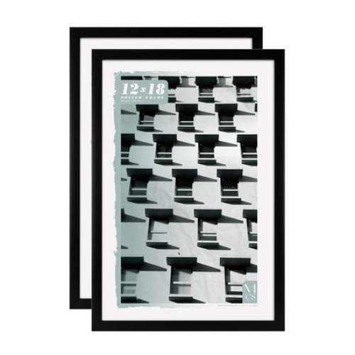 MCS Foundation 16x24 Poster Frame Traditional Brass, Vertical & Horizontal Wall Hanging Large Picture Frame for Photos, Posters & Art Prints (1-Pack)