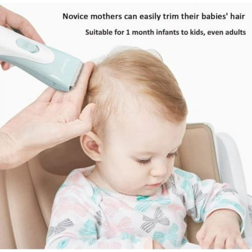 Baby Hair Clippers, Ceramic Blade Electric Kids Hair Trimmer, Ultra-Quiet Cordless Rechargeable Waterproof Haircut Kit for Kids & Adult