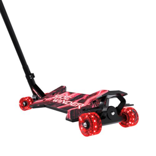 MELO Sidewinder Kids Carving Scooter with 70mm LED Wheels, Ages 5 , Red