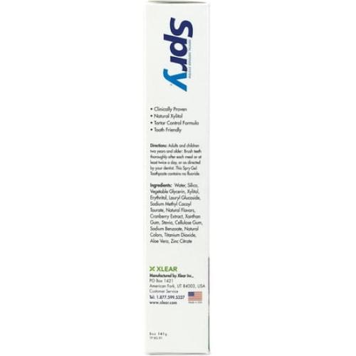 Spry Xylitol Kids Toothpaste 5oz, Fluoride-Free Teeth Whitening Breath Freshening Bubble Gum 1 Pack