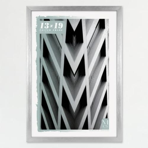 MCS Foundation 16x24 Poster Frame Traditional Brass, Vertical & Horizontal Wall Hanging Large Picture Frame for Photos, Posters & Art Prints (1-Pack)