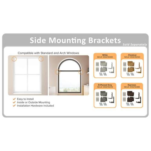 White Cordless Premium Faux Wood blinds with 2.5 in. Slats - 35 in. W x 48 in. L (Actual Size 34.5 in. W x 48 in. L)