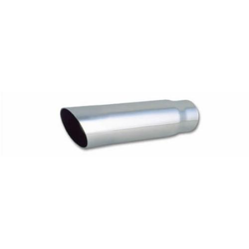 Vibrant Performance 1558 VIB1558 3IN ROUND STAINLESS STEEL TIP (SINGLE WALL, ANGLE CUT) - 2.25IN INLET, 11IN LONG