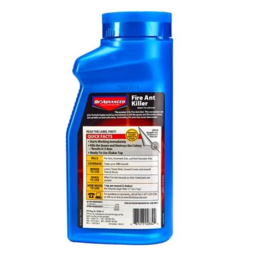 Size 1.5Lbs BioAdvanced Fire Ant Killer Dust Insecticide, Kills The Queen & Destroys The Mound, 1.5-Pounds