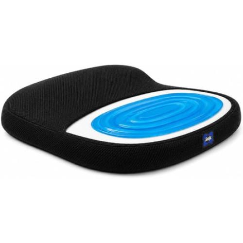 Sealy Memory Foam Car Seat Cushion – Gel Seat Cushions for Office Chairs, Tailbone Pain Relief Cushion, Cooling Pillow, Slim Fit Car Seat