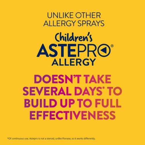 Children's Astepro Allergy Medicine, Steroid Free Antihistamine Nasal Spray, 60 Metered Sprays