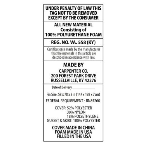 TruCool 3 Mattress Topper featuring Serene Foam, Queen