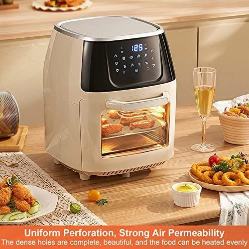 Air Fryer Liners Disposable Parchment Paper Numola 100 Pcs Airfryer Sheets 7 Inch White Non-stick Steamer Liner for Oven Microwave Bamboos Steaming Basket