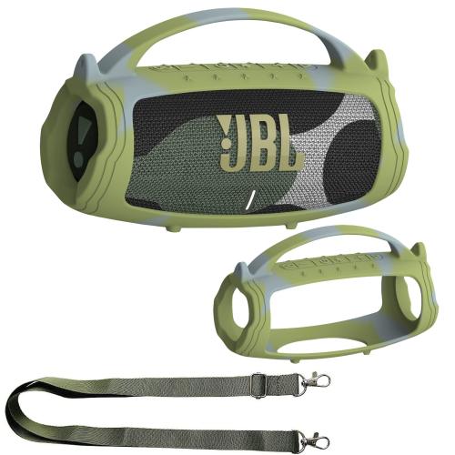 Silicone Cover Case for JBL Charge 5 Portable Bluetooth Speaker Protective Skin Holder for JBL Charge 5 Speaker Accessories (Camouflage Case NOT Fit Wi-Fi Version)