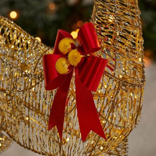 4 ft. Polar Wishes LED Deer Holiday Yard Decoration Y38