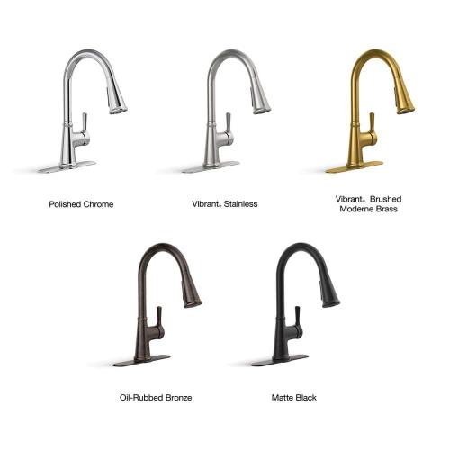 Tyne Single-Handle Pull-Down Sprayer Kitchen Faucet in Vibrant Stainless