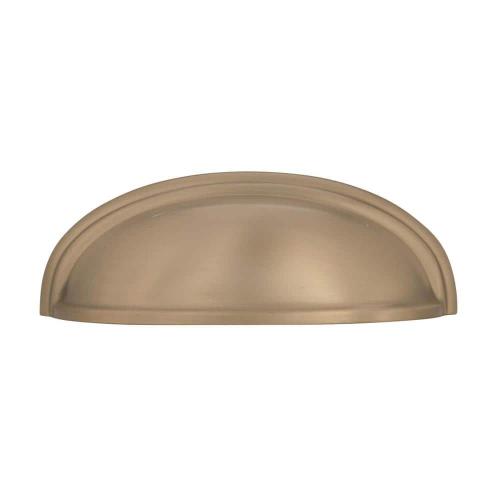 Ashby 3 in. or 4 in. (76mm or 102mm) Traditional Golden Champagne Cabinet Cup Pull