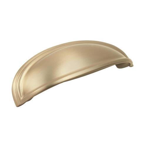 Ashby 3 in. or 4 in. (76mm or 102mm) Traditional Golden Champagne Cabinet Cup Pull