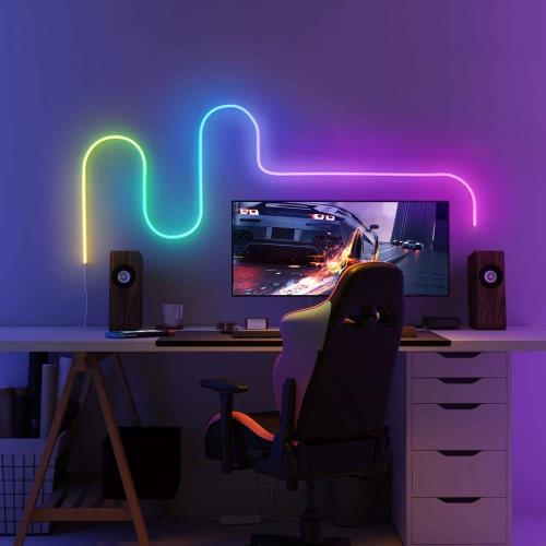 RGBIC 6.5 ft. Smart Neon Plug-In Indoor Color Changing Wi-Fi Enabled Rope Light (1-Rope)