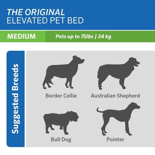 Original Elevated Medium Brunswick Green Replacement Pet Bed Cover
