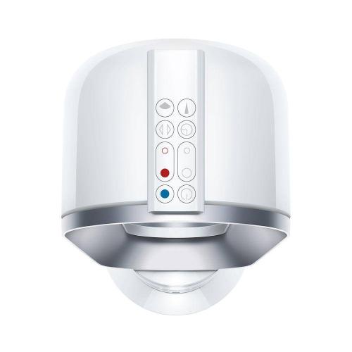 White and Silver AM09 1500-Watt Electric Portable Fan Heater - White/Silver