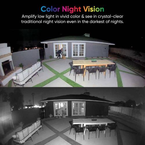 White Wyze Wired Outdoor Wi-Fi Floodlight v2 Home Security Camera with 2K Video, Color Night Vision, Motion Activated LEDs - White