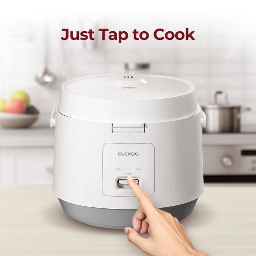 10-Cup (Uncooked)/20-Cup (Cooked) White Basic Rice Cooker and Warmer with Nonstick Inner Pot, Switch Press