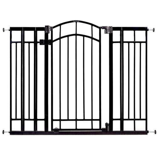 Doorway 48 in. W Series Gate in Black for Baby and Pet