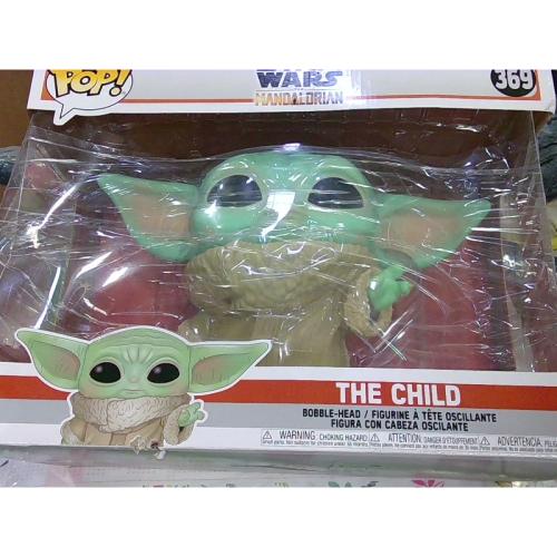 Funko Pop! Star Wars: The Mandalorian Toy, The Child Grogu, 10 Super Sized Pop!