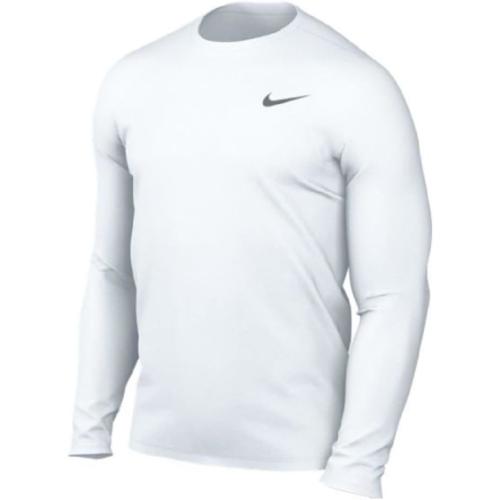 Nike Men's Team Legend Long Sleeve Tee Shirt Small White
