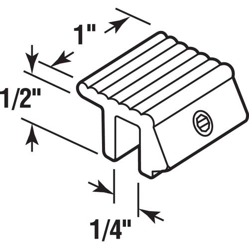 Sliding Window Lock, Tamper Resistant, White Finish