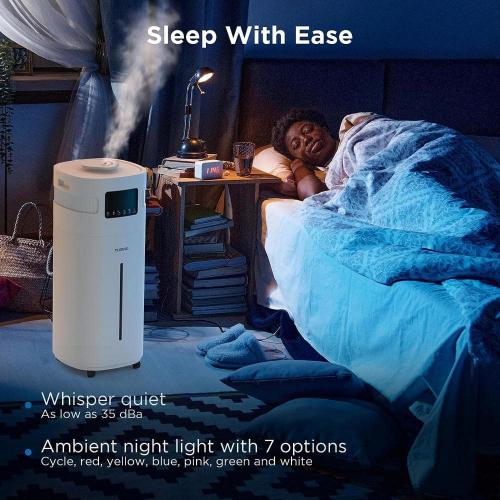 5.3 Gal Commercial Humidifier, Wi-Fi-Enabled, Ultrasonic Air Vaporizer, UV-C LED, Top Refill, with 360°Nozzle