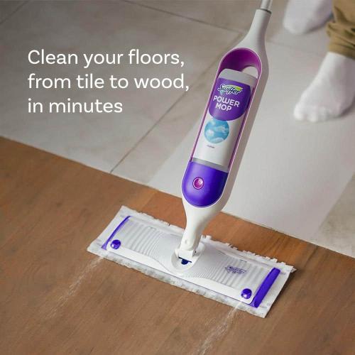 Power Mop Tile, Laminate and Wood Floor Starter Kit (1-Power Mop, 2-Pads, Cleaning Solution and Batteries)