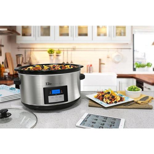 Platinum 8.5 Qt. Stainless Steel Slow Cooker with Digital Display