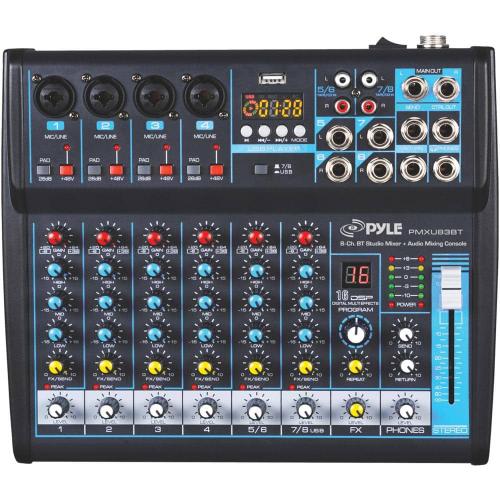 8-Channel Bluetooth Studio Mixer