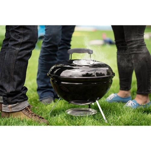 Weber Smokey Joe 14 in. Portable Charcoal Grill in Black