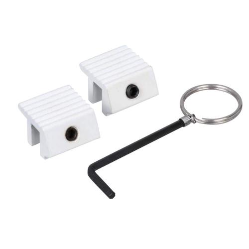 Sliding Window Lock, Tamper Resistant, White Finish