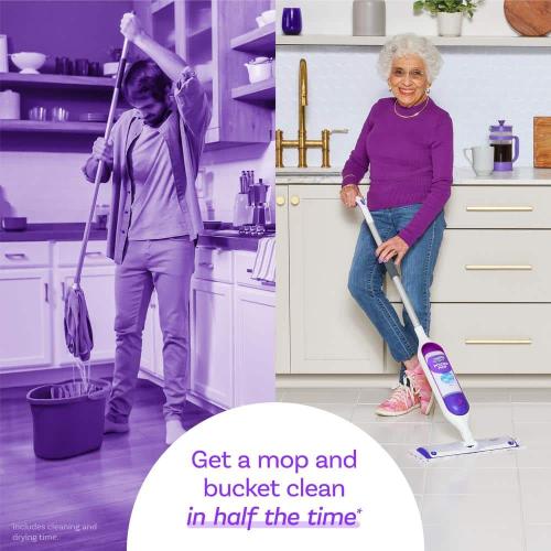 Power Mop Tile, Laminate and Wood Floor Starter Kit (1-Power Mop, 2-Pads, Cleaning Solution and Batteries)