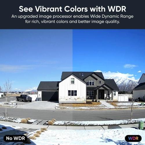 Cam v4 Wi-Fi 2.5K QHD Indoor/Outdoor Plug-In Smart Home Security Camera, Color Night Vision, 2-Way Audio (Black)