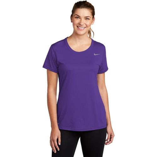 Nike Womens DRI-FIT Legend TEE Crew Large Purple