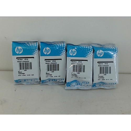 HP L0R46AN Inkjet Cartridge (Black/Tri-Color, 4-Pack) in Retail Packaging
