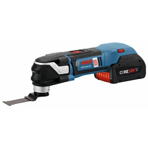 Bosch Starlock Plus 3-Piece Brushless 18-Volt Variable Speed Oscillating Multi-Tool Kit
