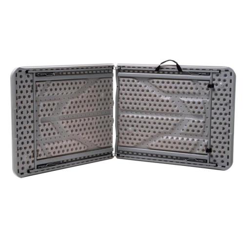 Cosco 3-ft x 6-ft Indoor or Outdoor Rectangle Resin Gray Folding Banquet Table