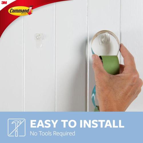 Command 6-Pack Clear Adhesive Hook