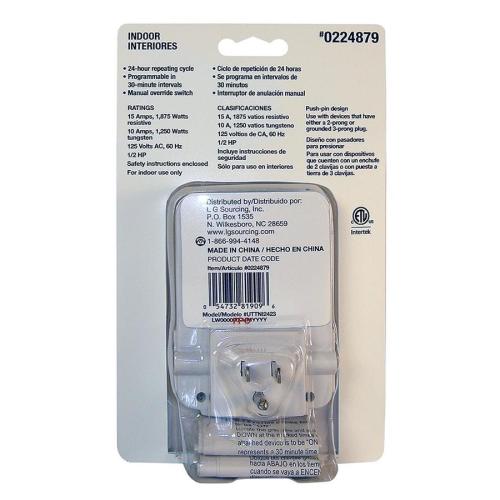 PRIME 2-Outlet Plug-In Countdown Lighting Timer