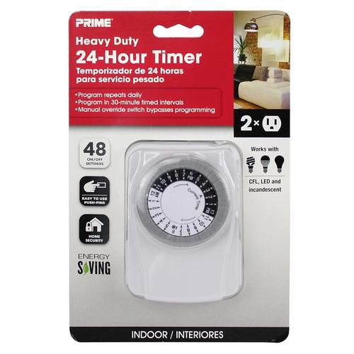 PRIME 2-Outlet Plug-In Countdown Lighting Timer