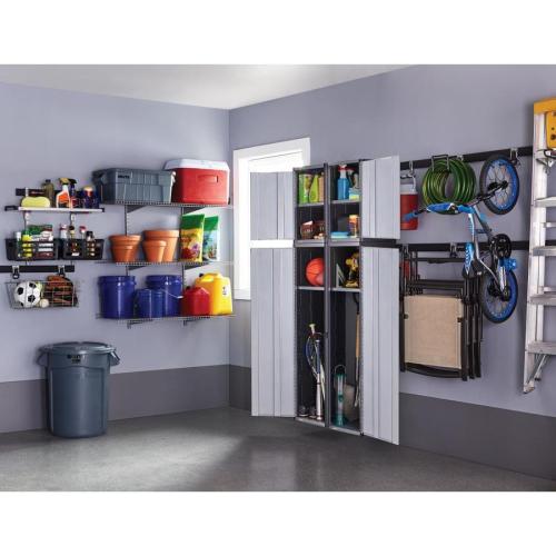 Rubbermaid FastTrack Garage Satin Nickel Steel Multipurpose Hook