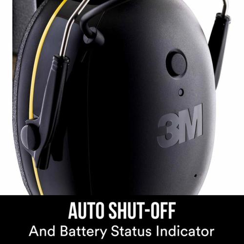 3M WorkTunes Connect Plastic Hearing Protection Earmuffs with Bluetooth Compatibility