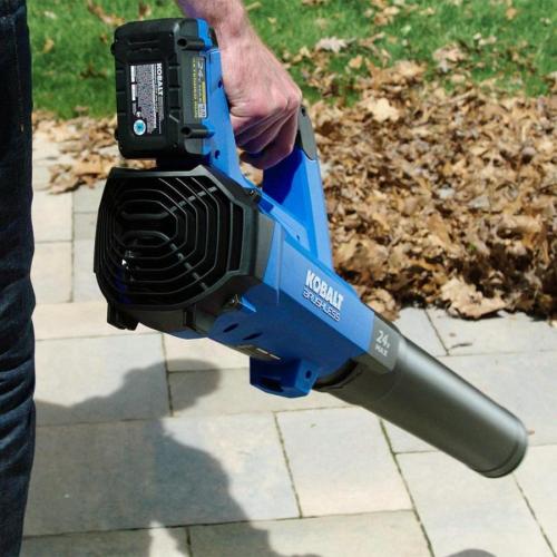 Kobalt 24-volt Cordless Battery String Trimmer and Leaf Blower and 4 Ah (Battery Included) (Charger Included)