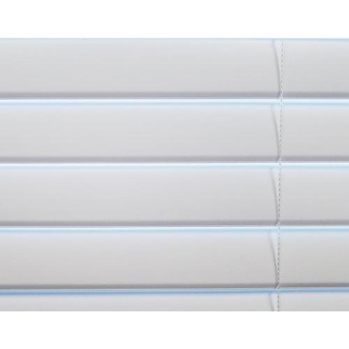Project Source 2-in Slat Width 34-in x 64-in Cordless White Vinyl Room Darkening Plantation Blinds