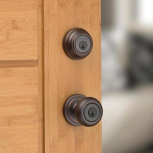 Kwikset Kwikset Signatures Juno Venetian Bronze Smartkey Double-cylinder Deadbolt Keyed Entry Door Knob