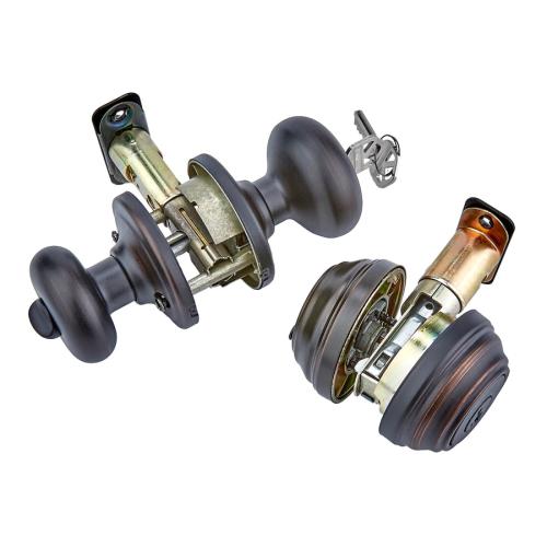 Kwikset Kwikset Signatures Juno Venetian Bronze Smartkey Double-cylinder Deadbolt Keyed Entry Door Knob