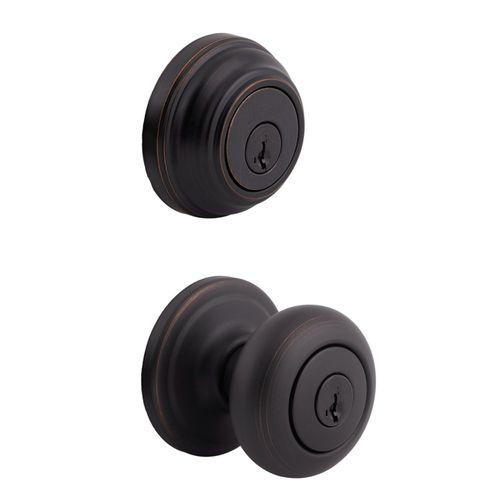 Kwikset Kwikset Signatures Juno Venetian Bronze Smartkey Double-cylinder Deadbolt Keyed Entry Door Knob