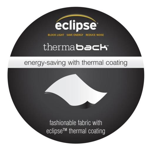 eclipse Kendall 63-in Ivory Polyester Single Curtain Panel