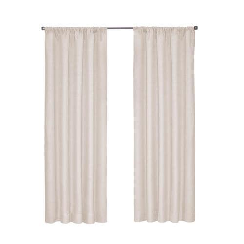 eclipse Kendall 63-in Ivory Polyester Single Curtain Panel